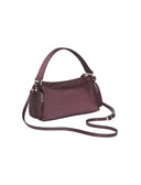 Borsa a spalla in satin e nylon donna