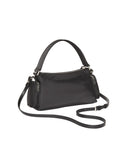 Borsa a spalla in satin e nylon donna