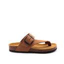 Sandalo infradito da donna in pelle