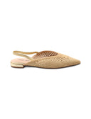 Ballerina slingback oro da donna