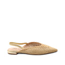 Ballerina slingback oro da donna