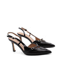 Décolleté slingback in vernice da donna
