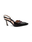 Décolleté slingback in vernice da donna