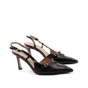 Décolleté slingback in vernice da donna
