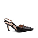 Décolleté slingback in vernice da donna