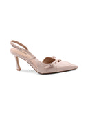 Décolleté slingback in vernice da donna