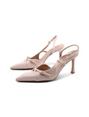 Décolleté slingback in vernice da donna