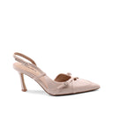 Décolleté slingback in vernice da donna