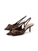 Décolleté slingback con fiocco da donna