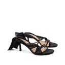 Sandalo lace up con tacco a spillo