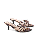 Mules con fiocchetto e tacco a spillo