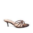 Mules con fiocchetto e tacco a spillo