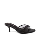 Mules con fiocchetto e tacco a spillo