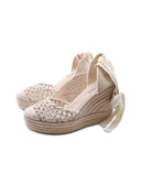 Espadrillas alla schiava con zeppa
