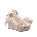 Espadrillas alla schiava con zeppa