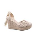 Espadrillas alla schiava con zeppa