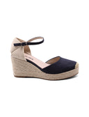 Espadrillas con zeppa in corda da donna