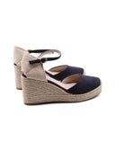 Espadrillas con zeppa in corda da donna