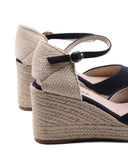 Espadrillas con zeppa in corda da donna