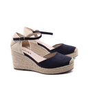 Espadrillas con zeppa in corda da donna
