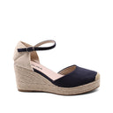 Espadrillas con zeppa in corda da donna