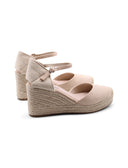 Espadrillas con zeppa in corda da donna