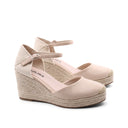 Espadrillas con zeppa in corda da donna