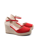 Espadrillas con zeppa in corda da donna