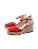 Espadrillas con zeppa in corda da donna