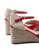Espadrillas con zeppa in corda da donna