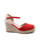 Espadrillas con zeppa in corda da donna