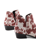Stivaletto animalier da donna