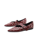Ballerina mary jane con borchie donna