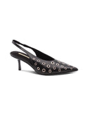 Décolleté slingback con borchie donna