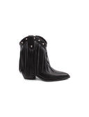 Stivaletto texano con frange da donna