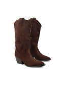Stivale texano con ricami da donna