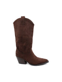 Stivale texano con ricami da donna
