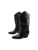 Stivale texano con ricami da donna