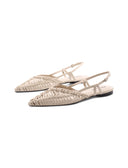 Ballerina slingback a punta da donna