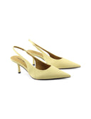 Décolleté slingback in raso da donna