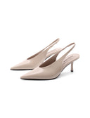 Décolleté slingback con tacco a spillo