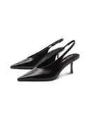 Décolleté slingback con tacco a spillo