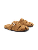 Mules scamosciata con fibbia da donna
