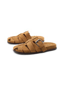 Mules scamosciata con fibbia da donna