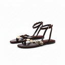 Sandalo ankle strap con monete