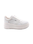 Sneaker bianca con zeppa da donna