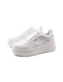 Sneaker bianca con zeppa da donna