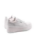 Sneaker bianca con zeppa da donna