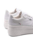 Sneaker bianca con zeppa da donna