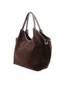 Borsa a spalla scamosciata da donna